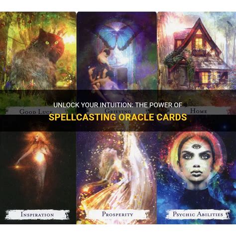 Magical spellcasting oracle cards